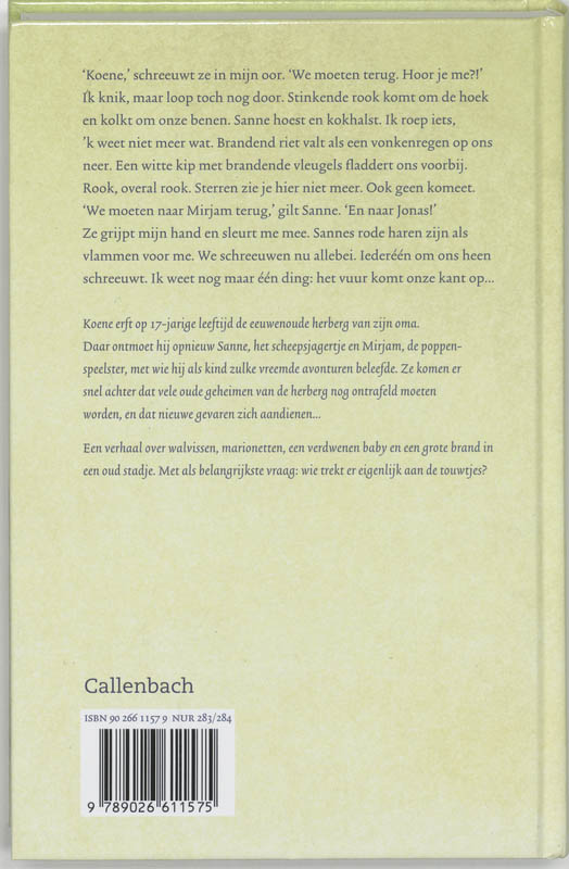 Achterkant van De dochter van de poppenspeler