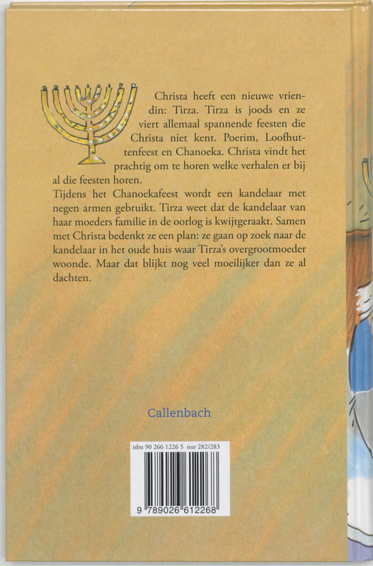 Achterkant van Christa en de verdwenen kandelaar
