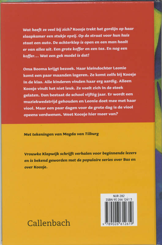 Achterkant van Koosje en de verdwenen viool