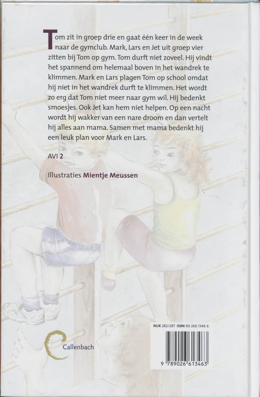 Achterkant van Kom op Tom