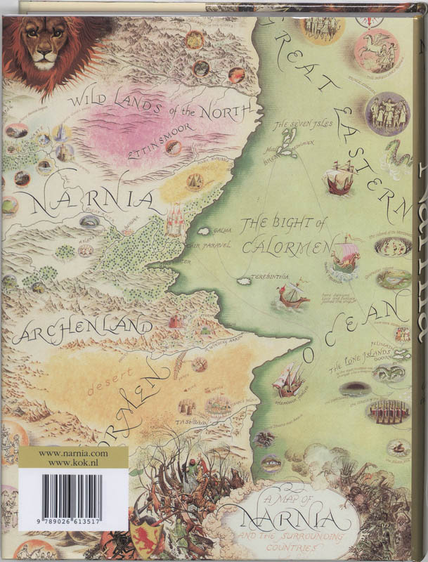 Achterkant van De complete Kronieken van Narnia