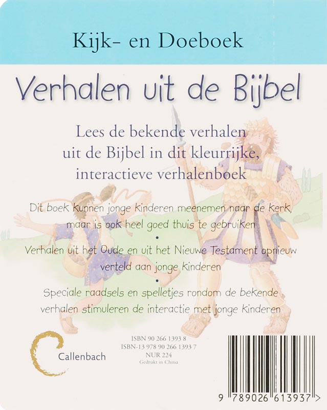 Achterkant van Verhalen uit de bijbel