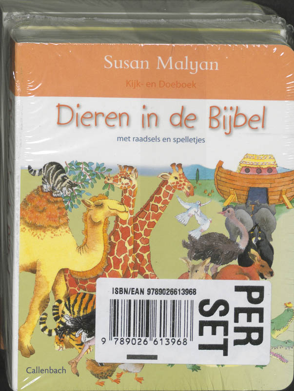 Achterkant van Dieren in de bijbel set 3ex