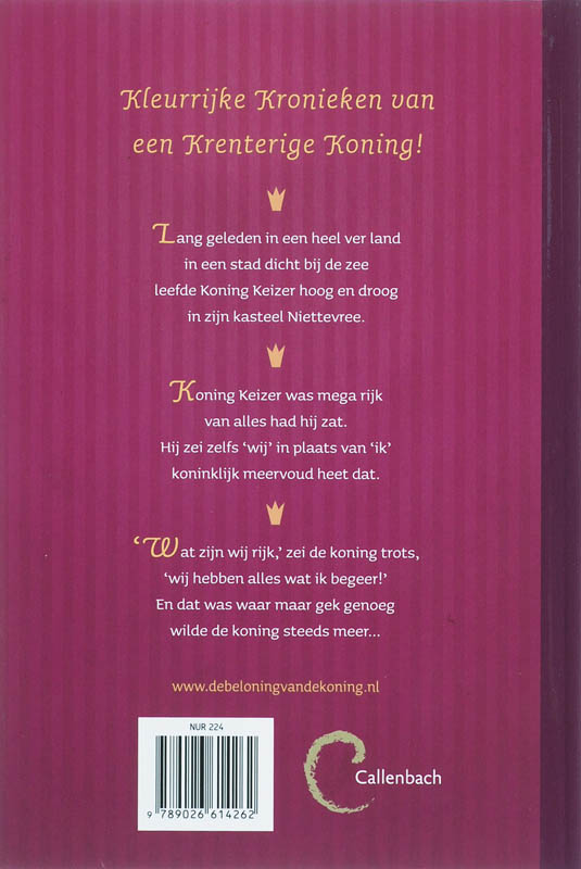 Achterkant van De beloning van de koning