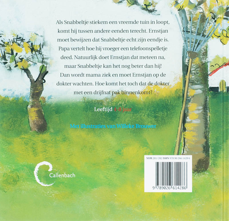 Achterkant van Gekwaak op het paadje