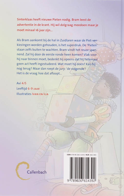 Achterkant van Piet in de finale