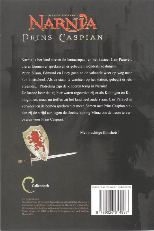 Achterkant van Prins Caspian