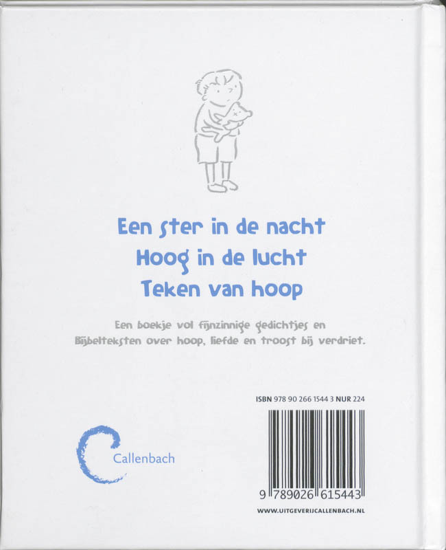 Achterkant van Ik denk aan de hemel