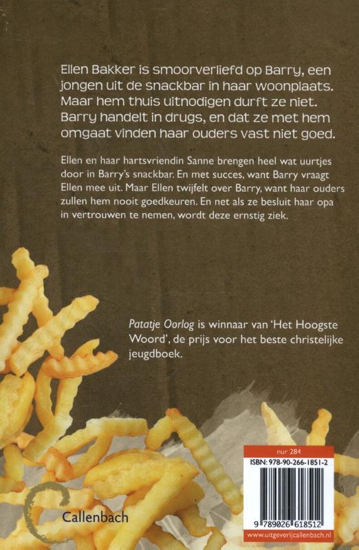 Achterkant van Patatje Oorlog