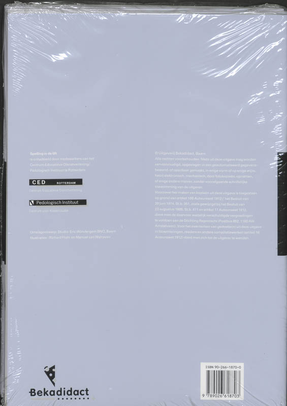 Achterkant van Werkboek niveau 4