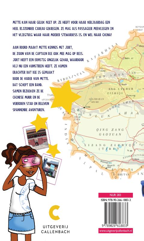 Achterkant van Mette goes China