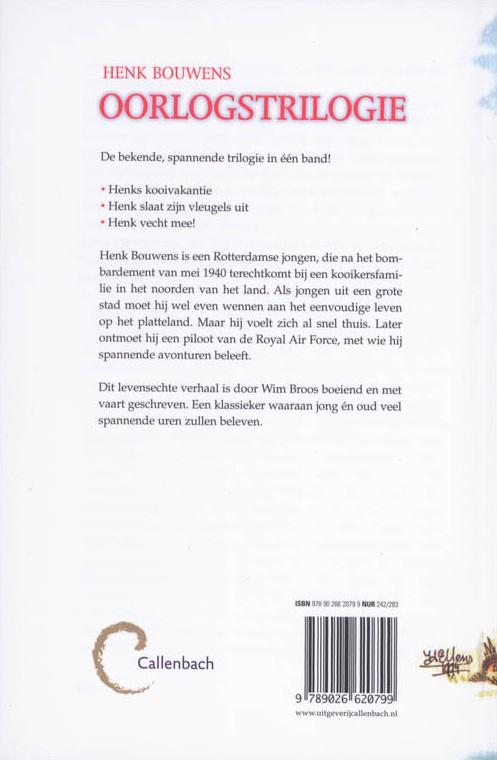 Achterkant van Henk Bouwens Oorlogstrilogie