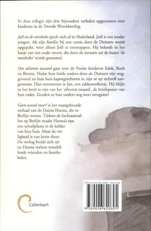 Achterkant van Oorlogskinderen trilogie