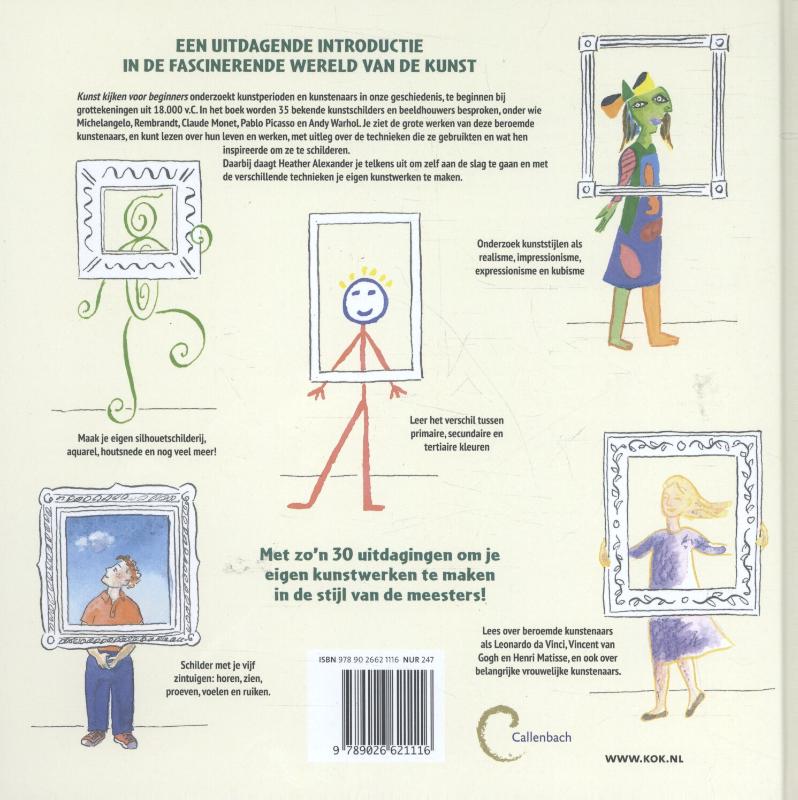 Achterkant van Kunst kijken voor beginners