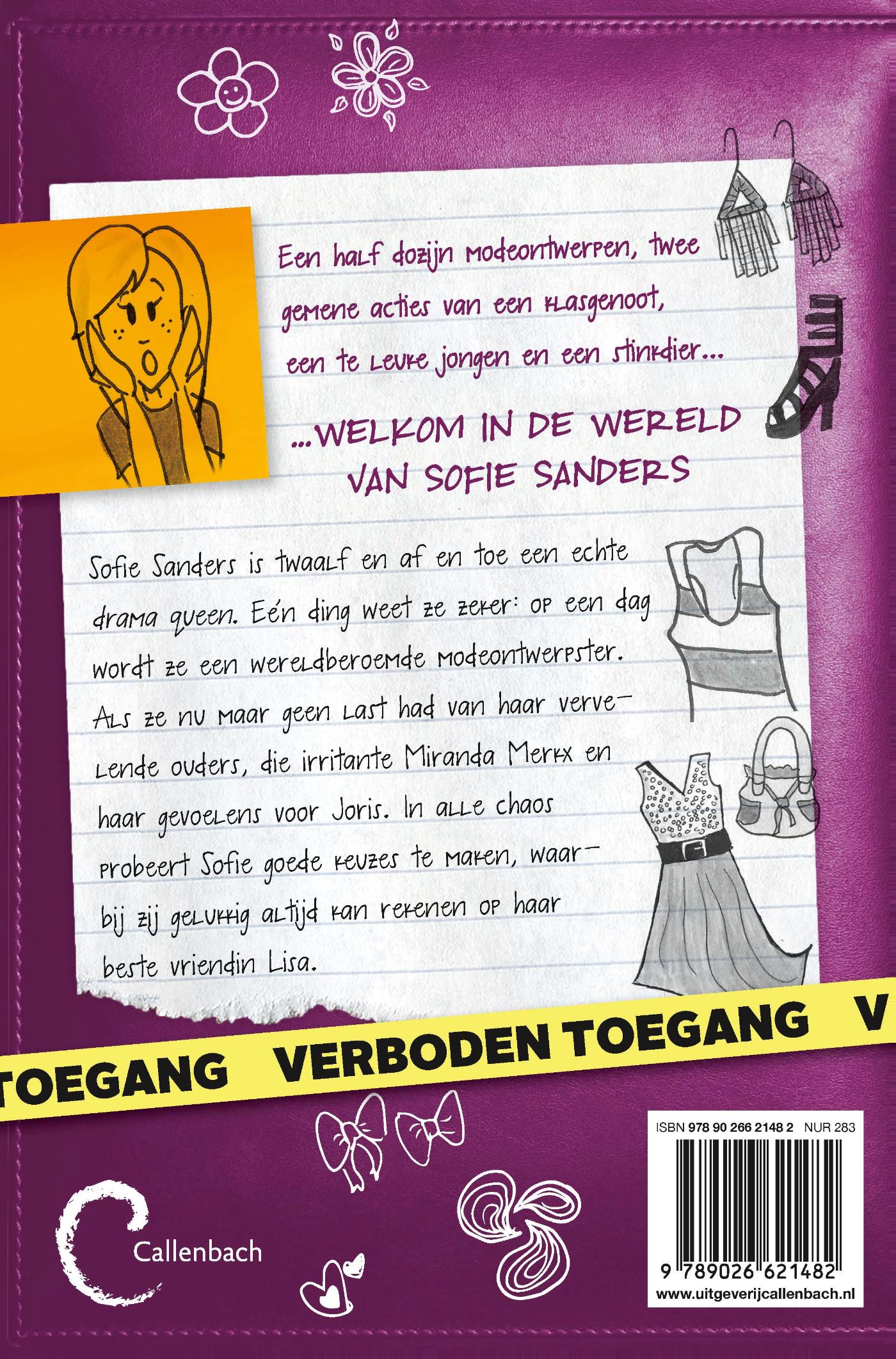 Achterkant van Dagboek van een modemeisje