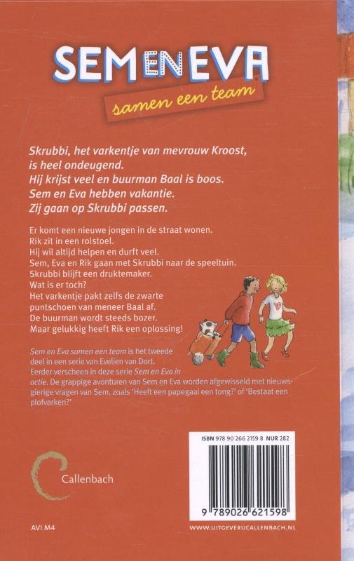Achterkant van Samen een team