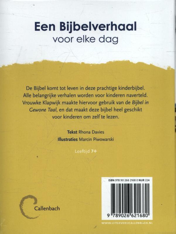 Achterkant van 365 Bijbelverhalen om zelf te lezen