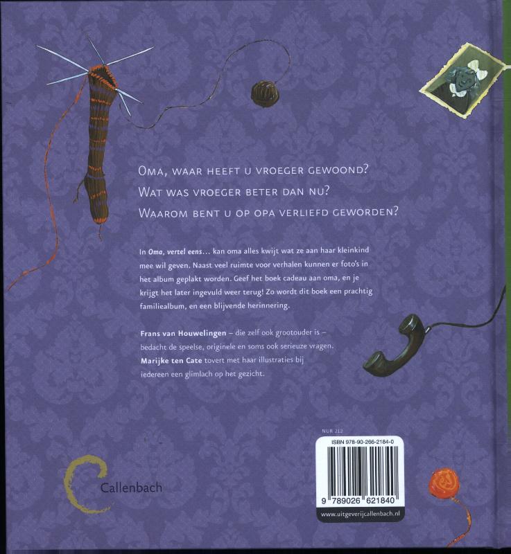 Achterkant van Oma, vertel eens