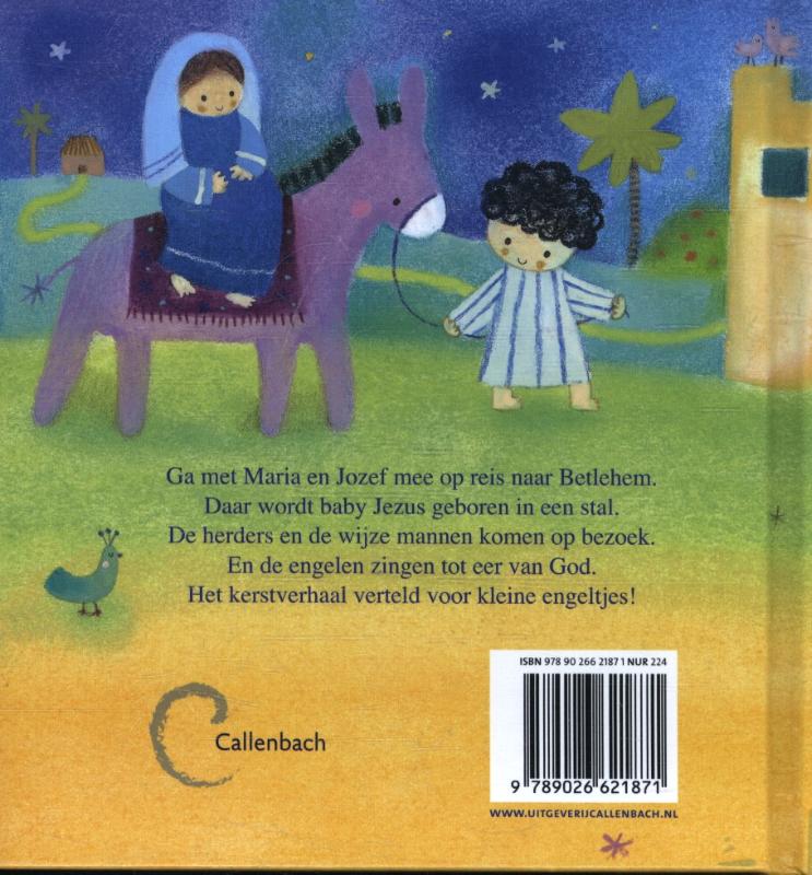 Achterkant van Kerst voor kleine engeltjes