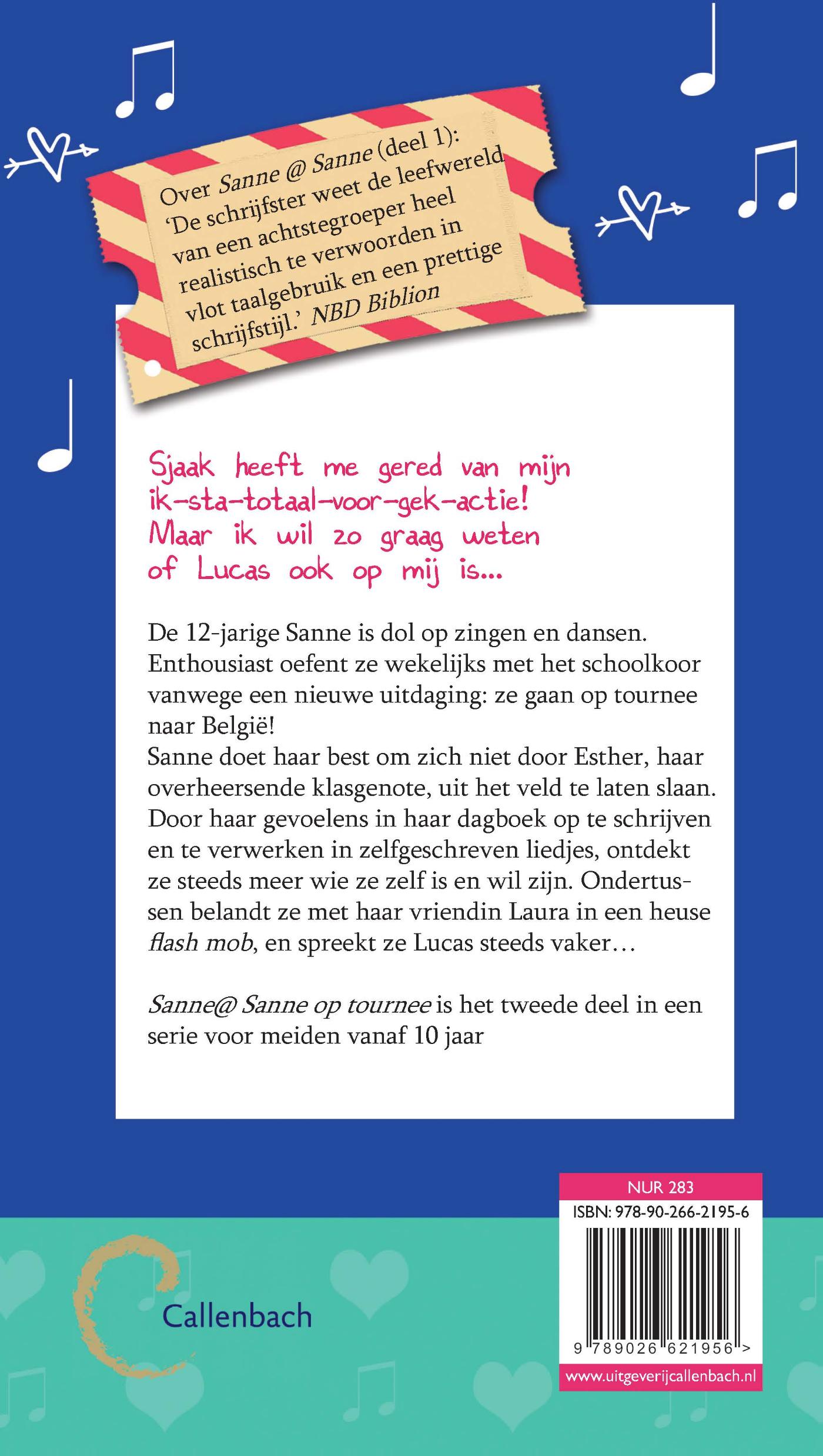 Achterkant van Op tournee
