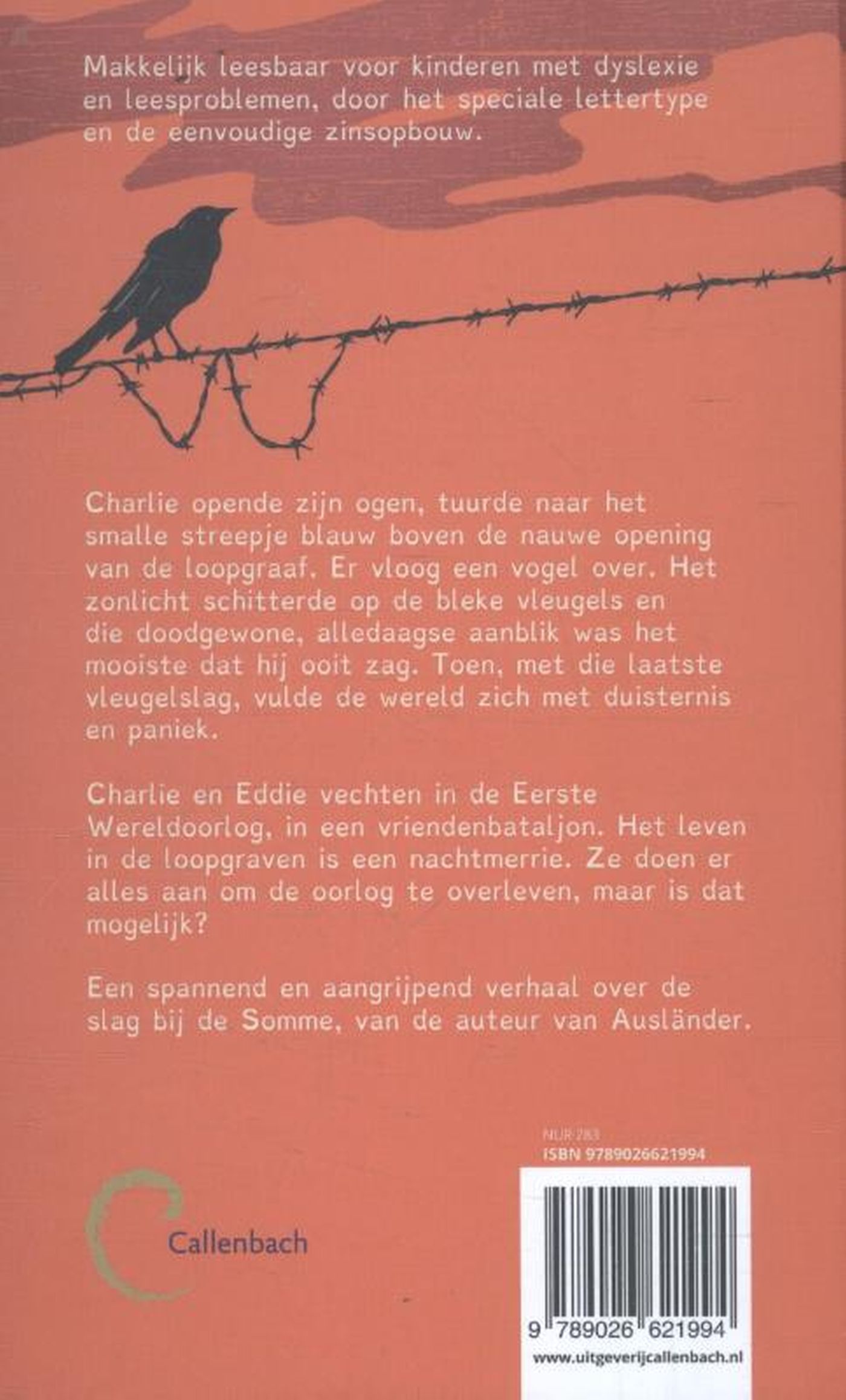 Achterkant van Charlie en Eddie