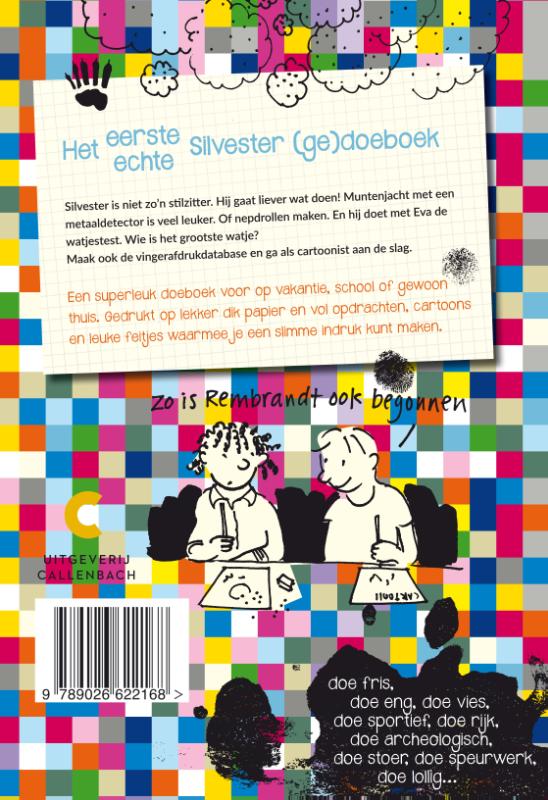 Achterkant van Silvester (ge)doeboek