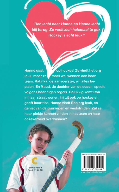 Achterkant van Hanne loves hockey