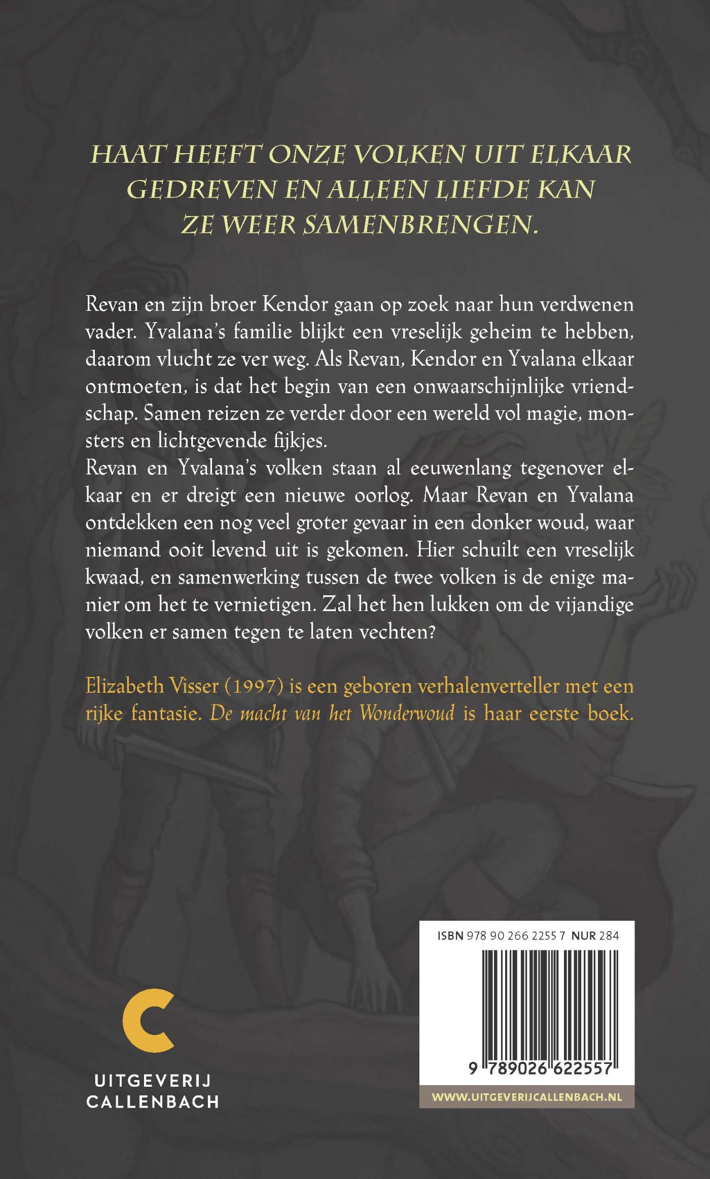 Achterkant van De macht van het Wonderwoud