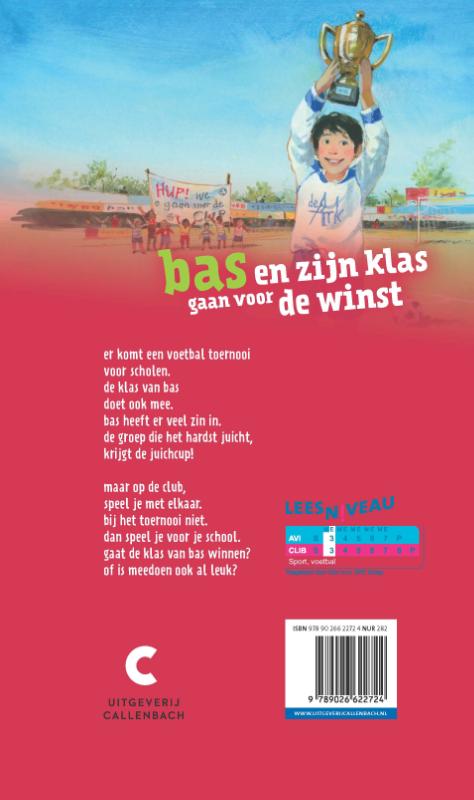 Achterkant van Bas en de juichcup