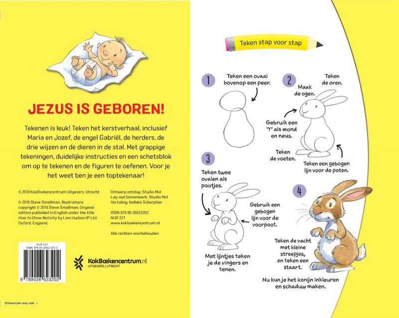 Achterkant van Teken het kerstverhaal