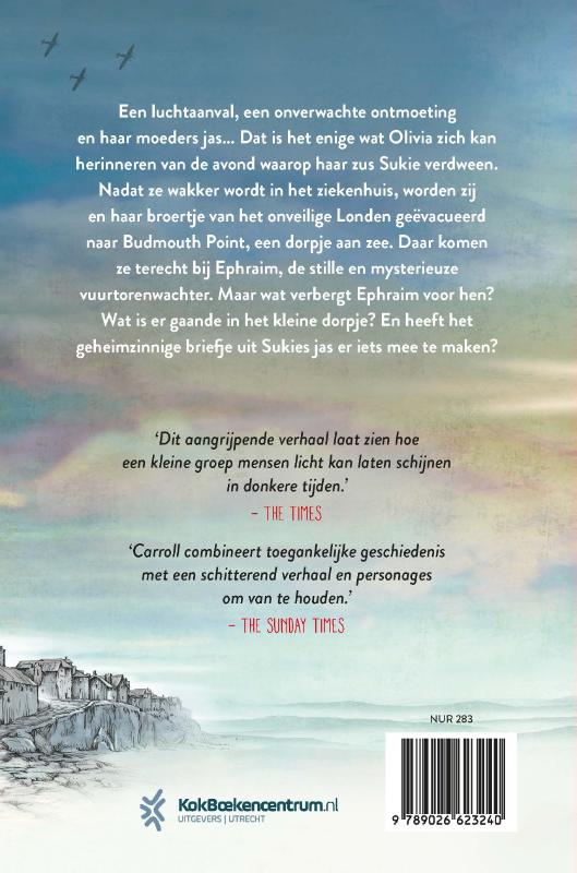Achterkant van Geheimen van de vuurtoren