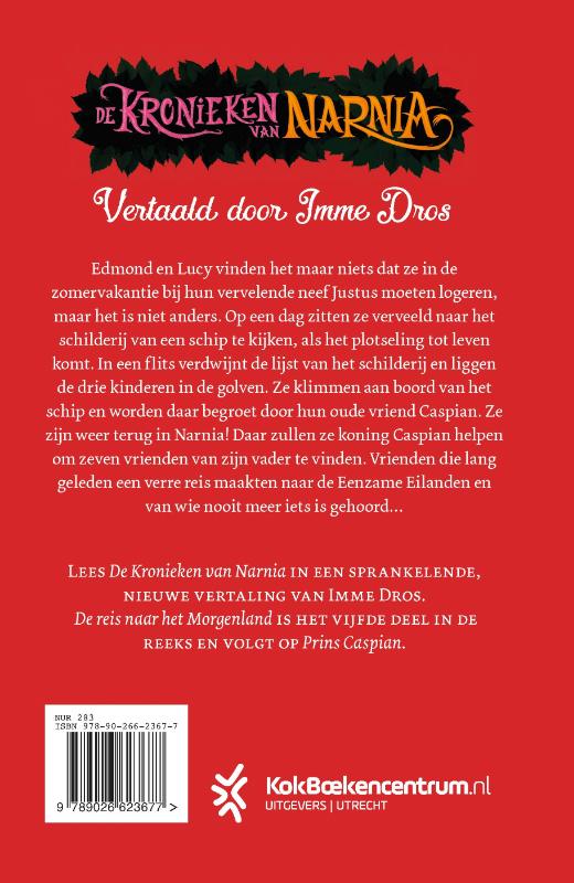 Achterkant van De reis naar het Morgenland