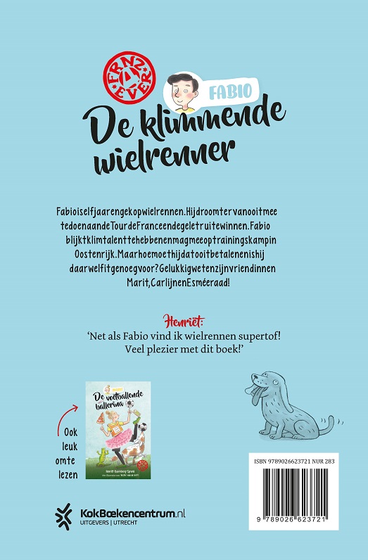 Achterkant van De klimmende wielrenner