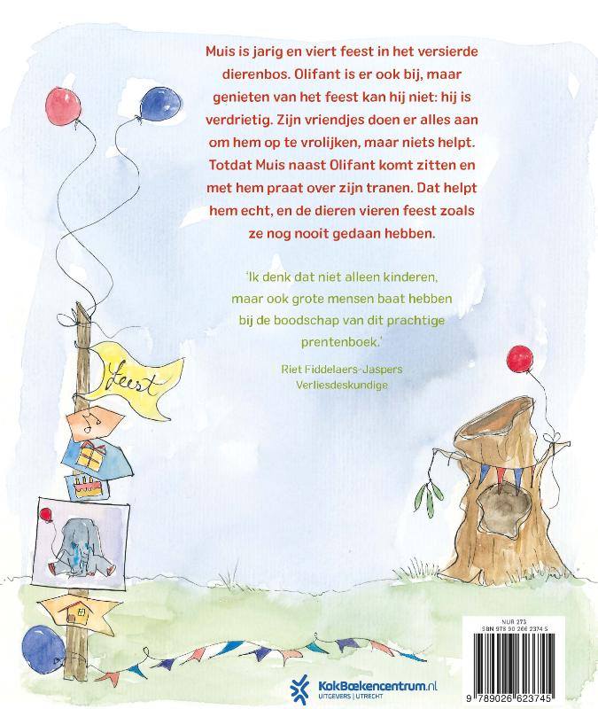 Achterkant van Olifant op het feest