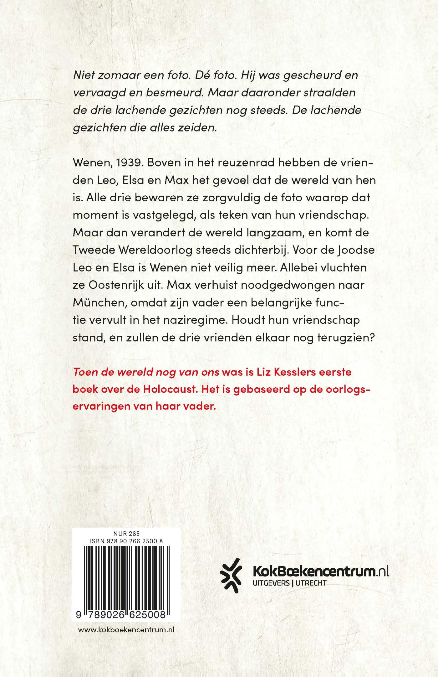 Achterkant van Toen de wereld nog van ons was
