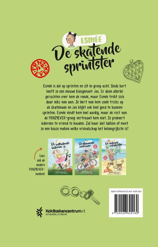 Achterkant van De skatende sprintster