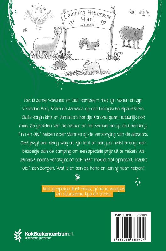 Achterkant van Olaf scoort groen