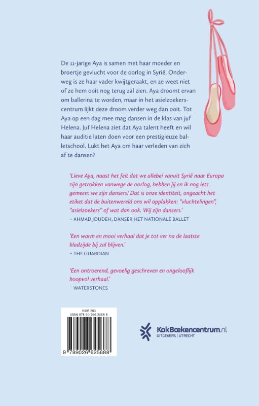 Achterkant van De balletschoenen van Aya