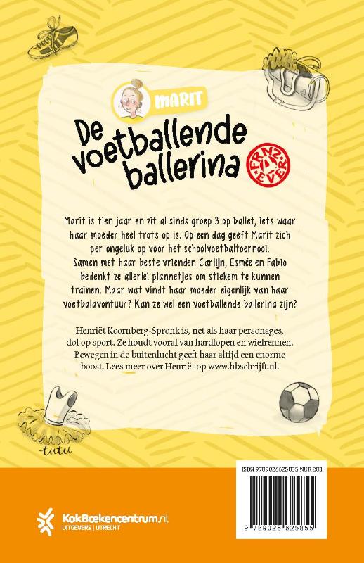 Achterkant van De voetballende ballerina