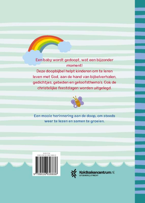 Achterkant van Mijn doopbijbel