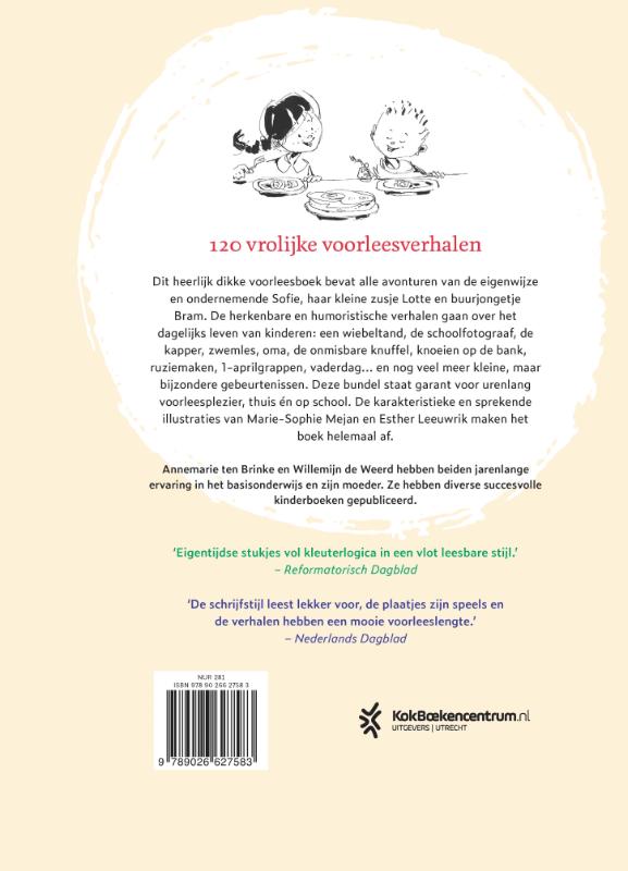 Achterkant van Het grote voorleesboek van Sofie