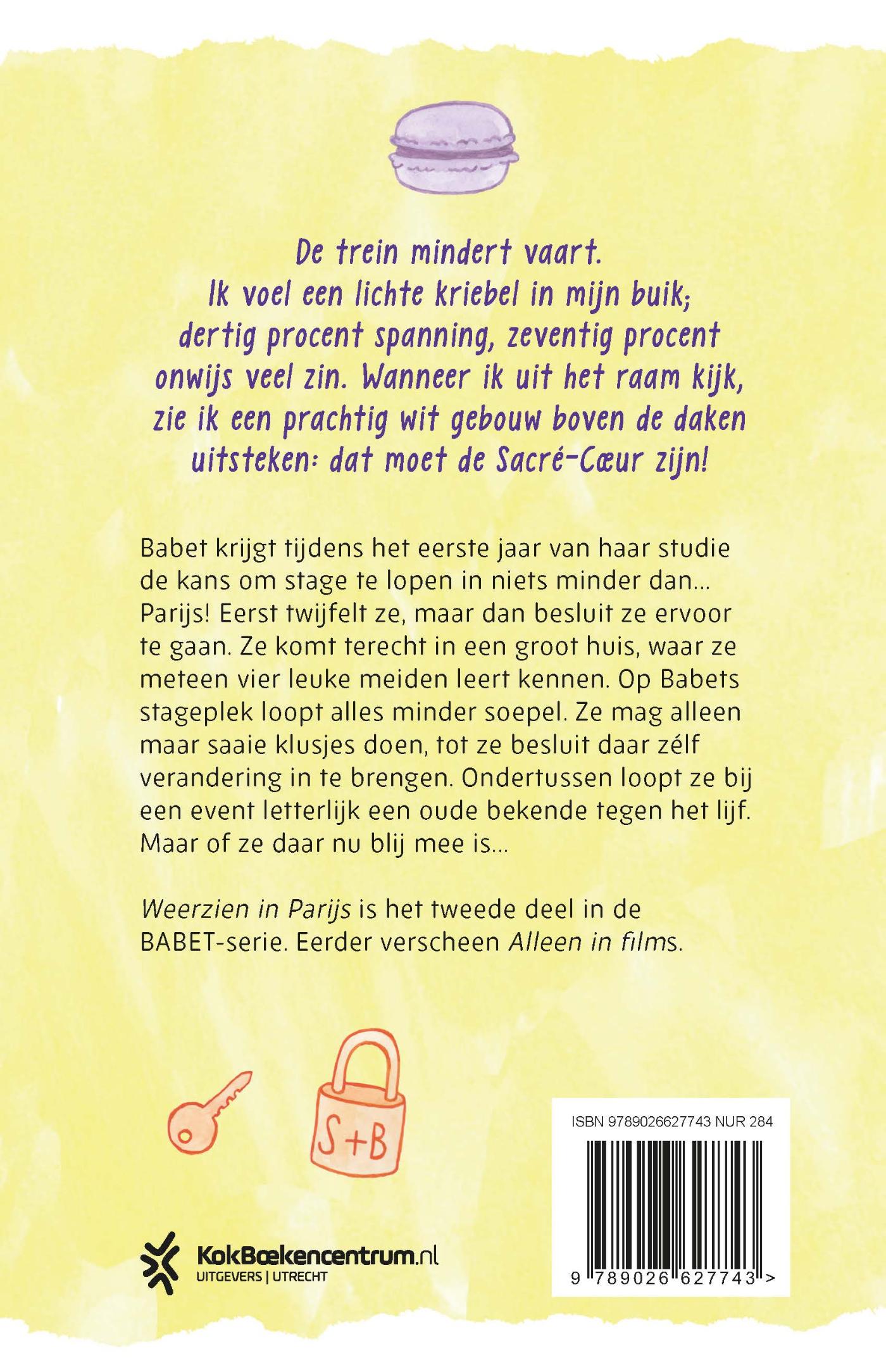 Achterkant van Weerzien in Parijs