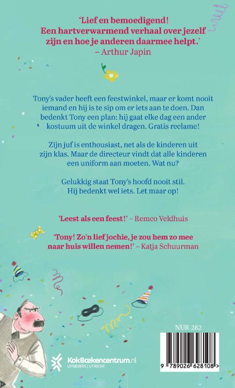 Achterkant van De geniale avonturen van Tony Confetti
