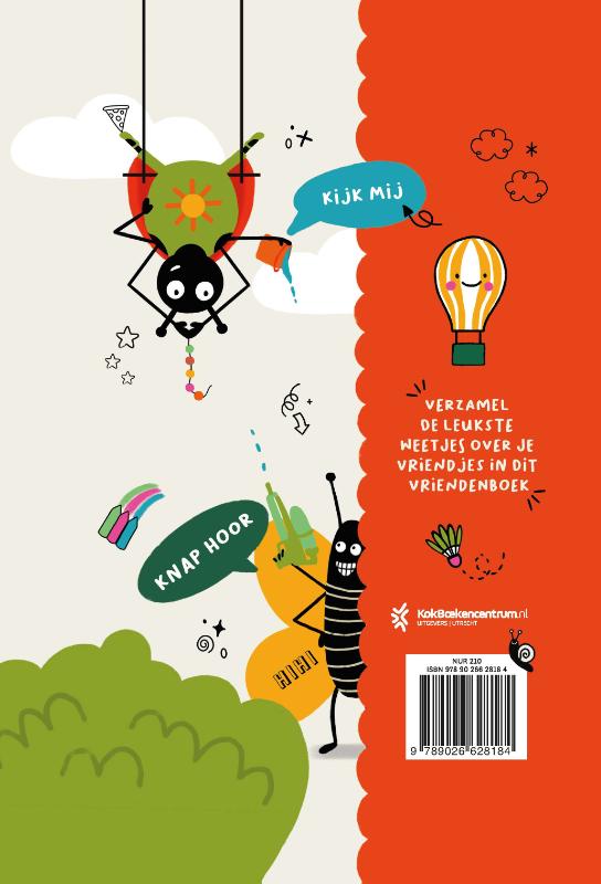 Achterkant van Mijn grappige vriendenboek