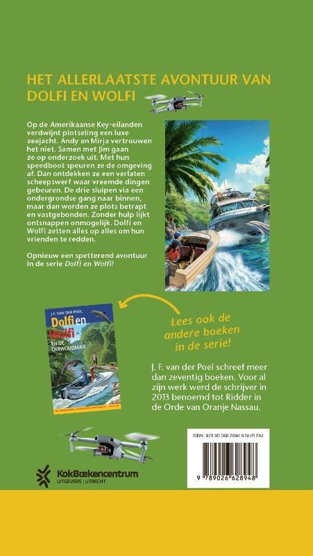 Achterkant van Dolfi en Wolfi en het gestolen jacht