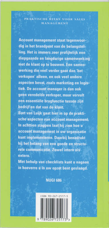 Achterkant van Effectief account management in 18 stappen