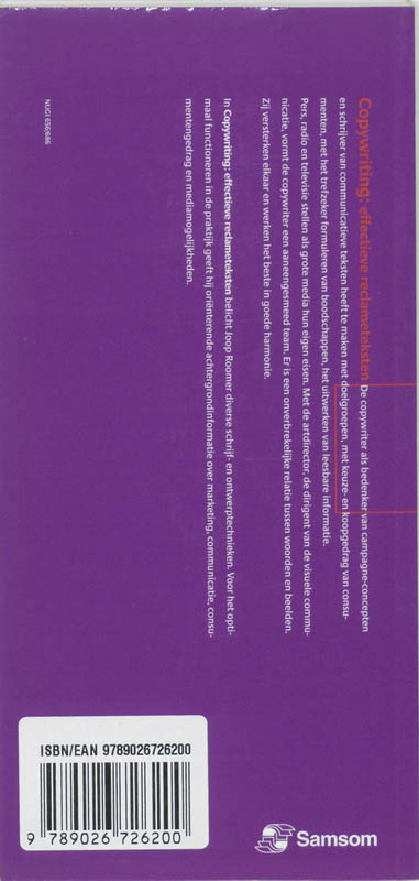 Achterkant van Copywriting