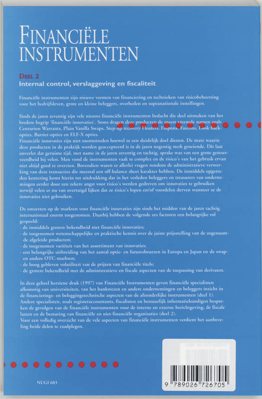 Achterkant van 2 Internal control, verslaggeving en fiscaliteit