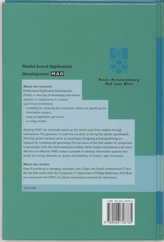 Achterkant van Model-based Application Development (MAD)