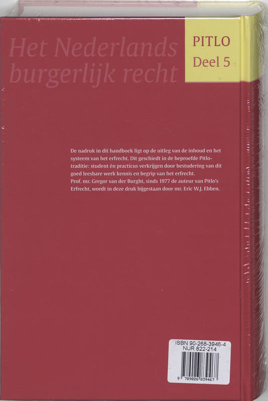 Achterkant van Erfrecht